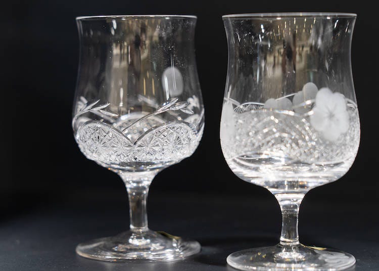 Details about   KAGAMI CRYSTAL Old Fashioned Glass Bamboo Stem Series japan